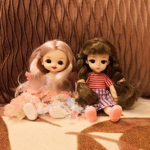 2 Small BJD Dolls